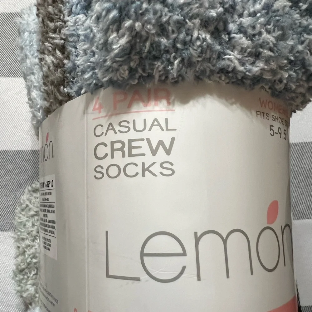 Lemon Causal Crew Socks